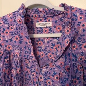 Purple Floral Blouse